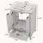 Meuble-lavabo moderne avec lavabo, trou de robinet simple, panneaux de porte texturés, tiroir-1423147061
