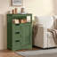 Armoire de salle de bain autoportante avec tablette réglable, 3 tiroirs et niche Brigit-420474285-405600345