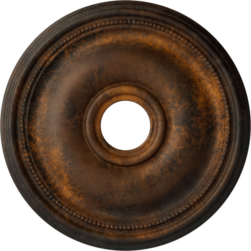 Médaillon de plafond H 18,125 po x l 18,125 po Bedford, rouille