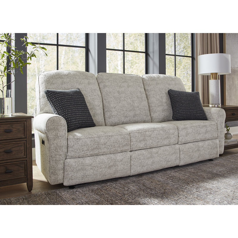 Canapé inclinable électrique avec appui-tête inclinable, Poivre blanc Malibu