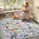 Goldene Jungle Animal Washable Rugs for Kids Room Bedroom, Soft Non Slip Area Rug for Nursery 