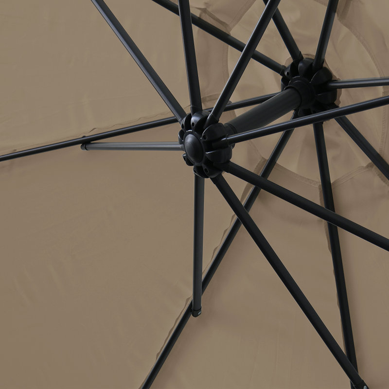 300cm Cantilever Parasol, Brown