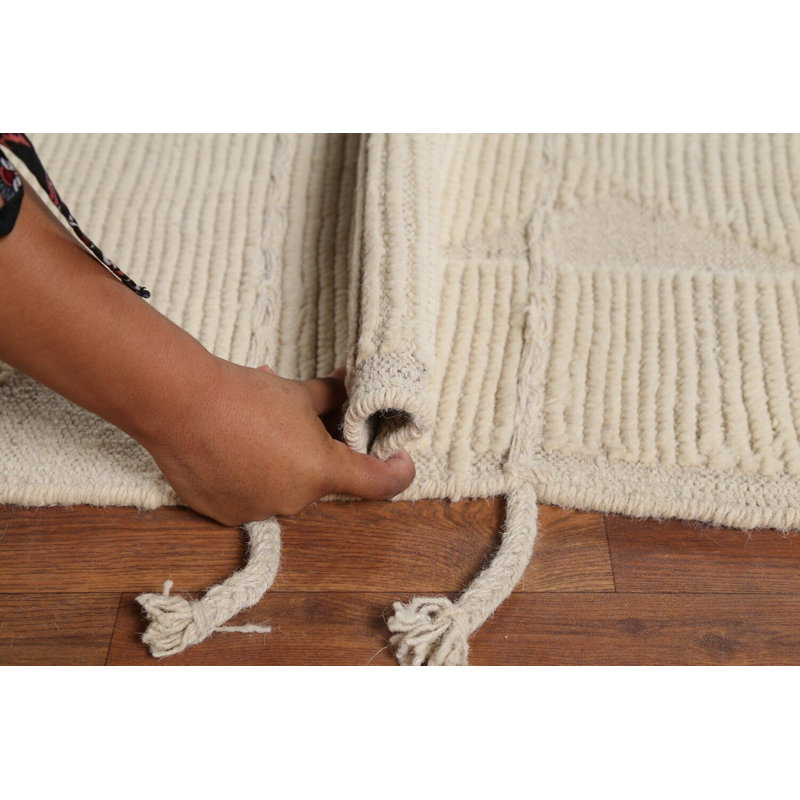 Tapis oriental marocain en laine fait à la main 9 x 11