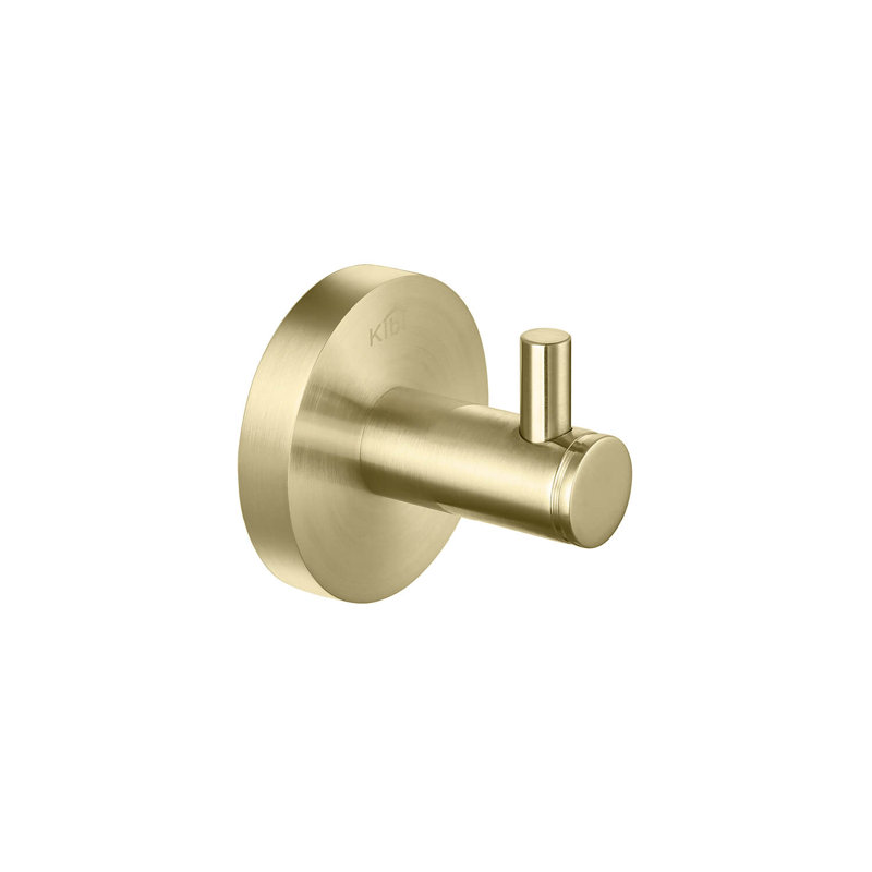 Wall Mounted Robe Hook, Brush Gold 