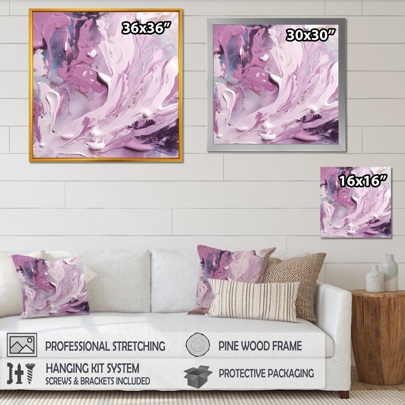 Encre de marbre électrique I, art mural abstrait en marbre, salon, H 16 po x l 16 po x P 1 po, Cadre photo noir