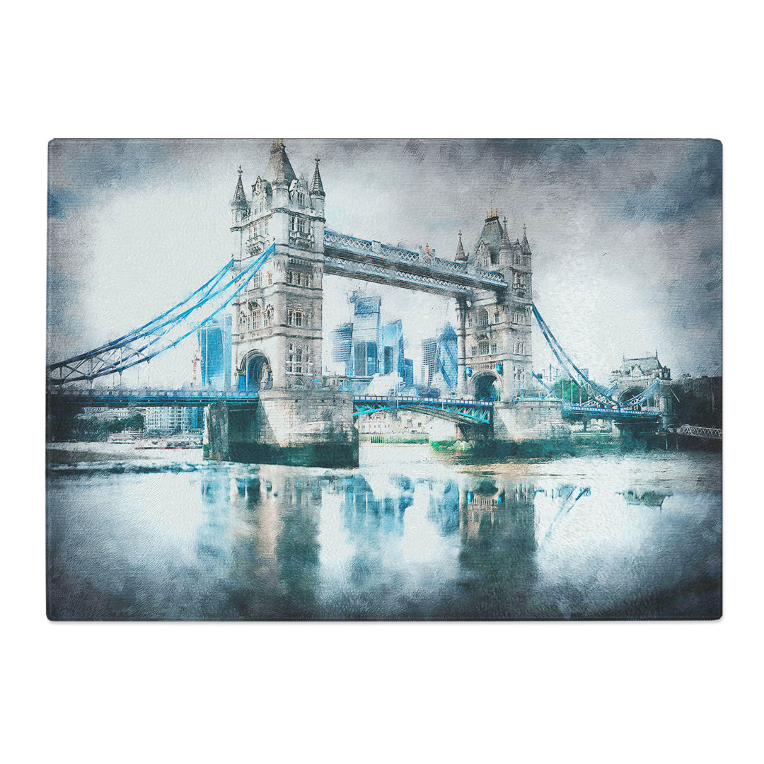 Tempered Glass London Bridge Chopping Board