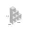 Davis 128cm H x 87cm W Step Bookcase