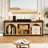 Tv Stand With Storage For 65 Inch Tv, Entertainment Center With Arched Shelves