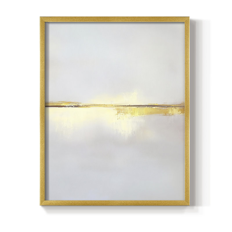 "ABSTRACT Series DCXCVII" par J Paul, Doré, H 15 po x l 12 po