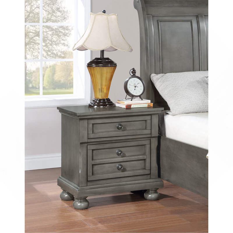 Table de chevet Meade G8905-N, gris, Gris