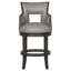 Sidecar Upholstered Stool with Solid Wood Frame-59138211-59137926-59137868