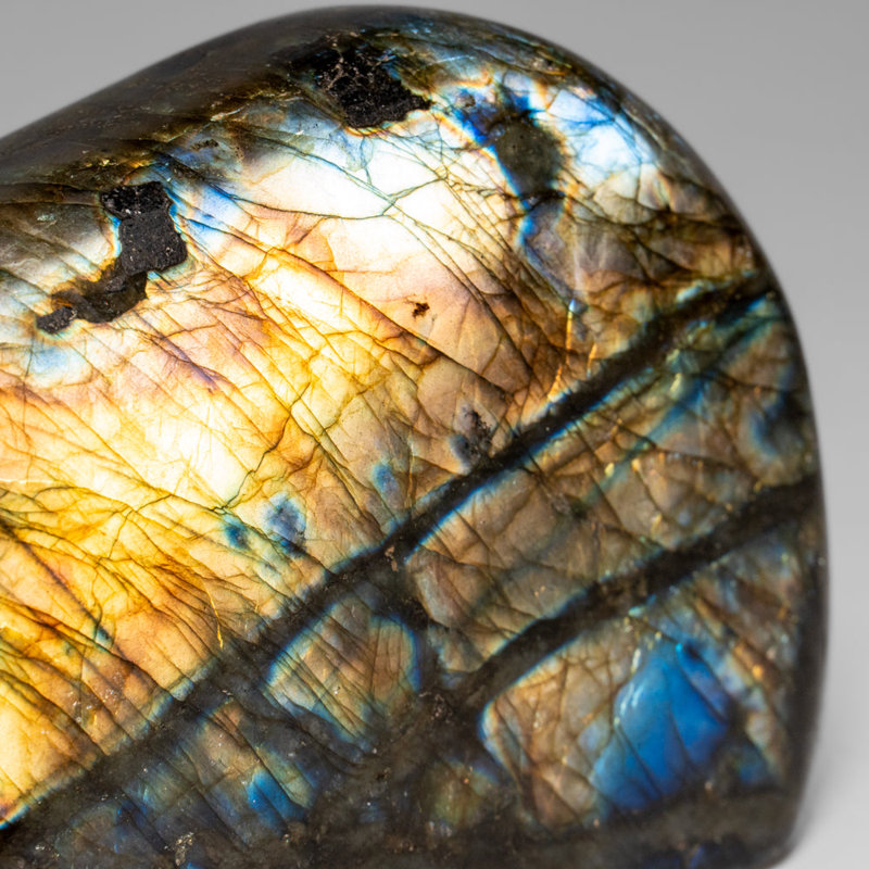 Polished Labradorite Freeform From Madagascar (1.65 Lbs)