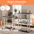 Height Adjustable Laptop Desk with Wheels