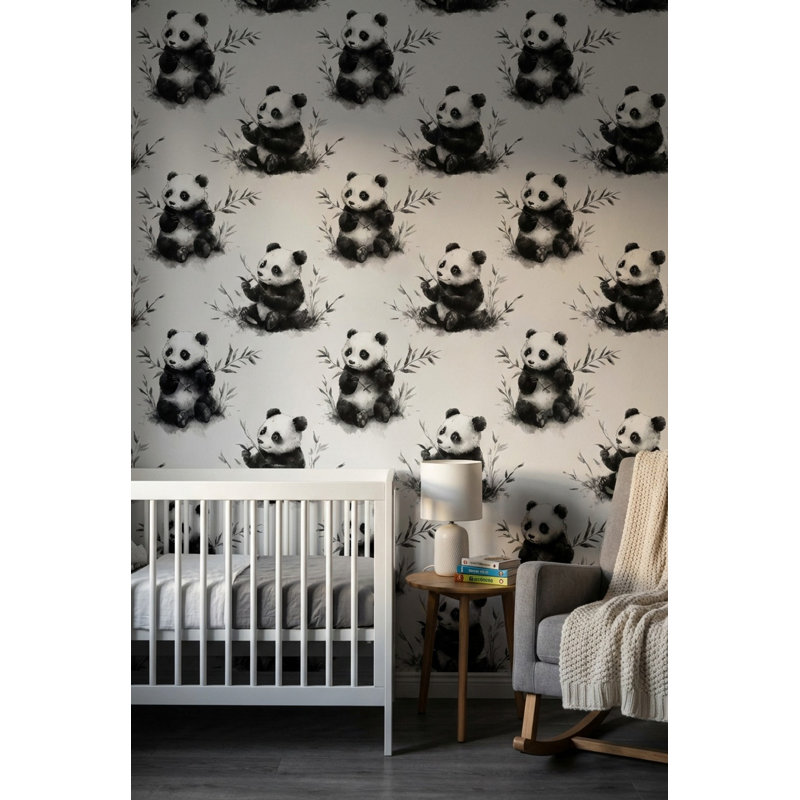 Décoration murale amovible Panda, Peler et coller