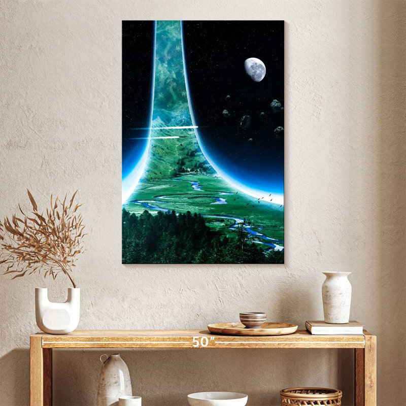 Kelan Ring World, 39" H x 26" W