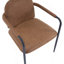 Chaise de salle à manger moderne avec cadre en fer et accoudoirs (ensemble de 2)-979427202