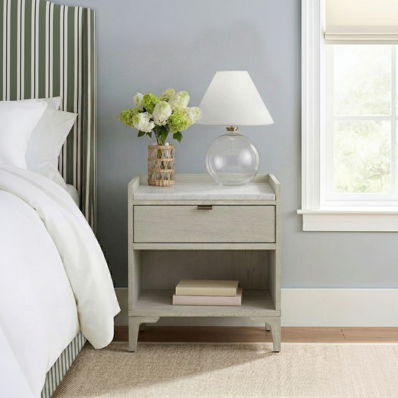 Elaiya Genuine Marble Nightstand