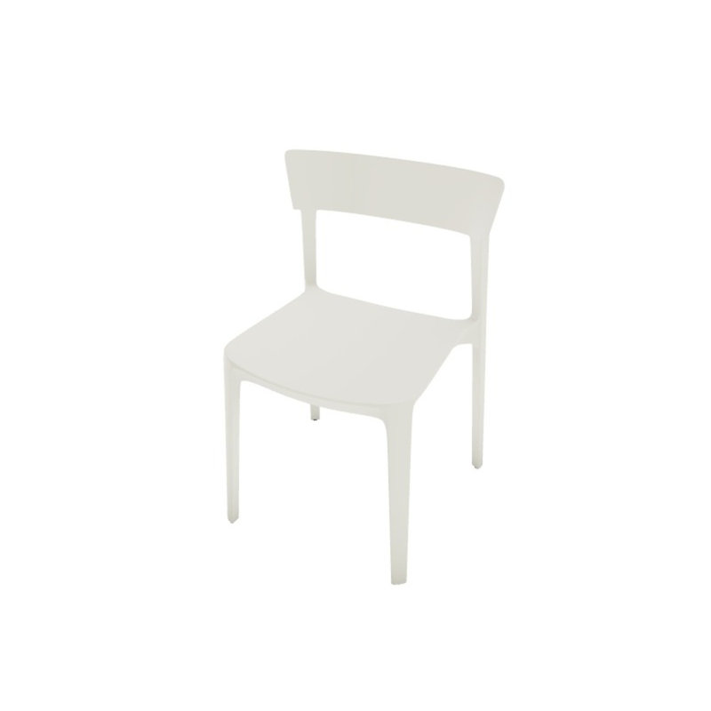 Chaise empilable Skin par Archirivolto, Chanvre mat