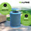 Poubelle extérieure en acier 36 gallons avec capuchon de pluie et doublure Alpine Industries-113423217