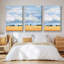 Ensemble de 3 pièces encadrées sur toile Pale Cloudscape II-97708705-97708711