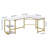 Violetrose L-Shaped Metal Base Computer Desk-15723199