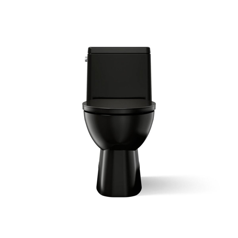 Reach™ 1.28 GPF Water Efficient Elongated Toilet, Black