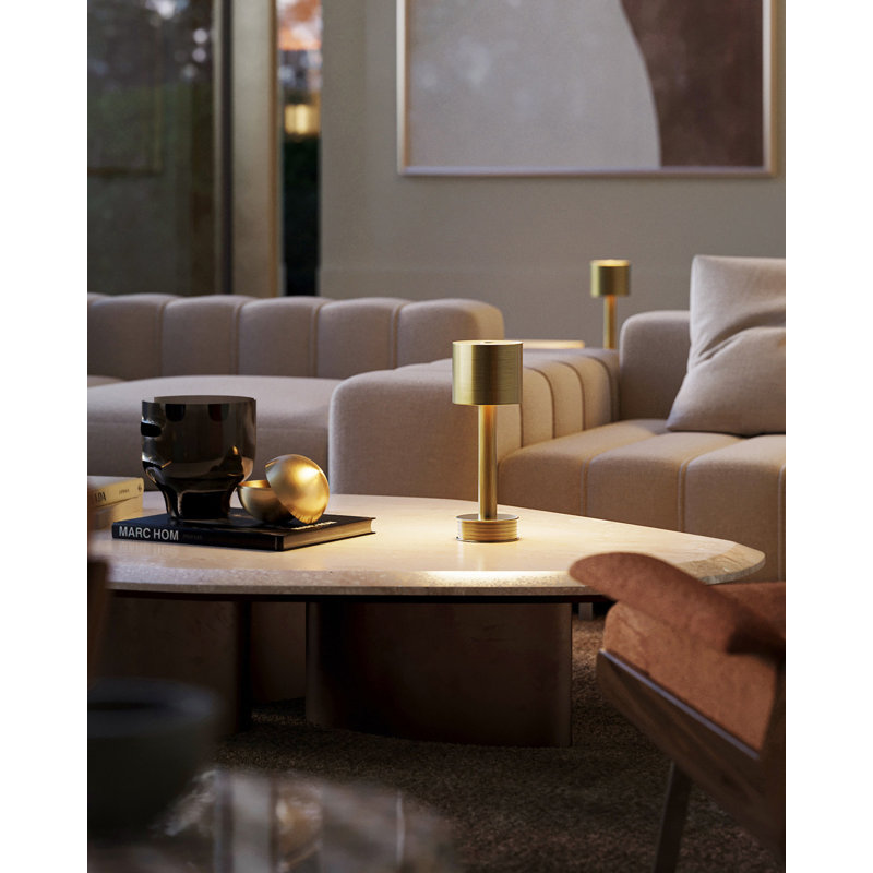Traverse Standard Table Lamp, Brass