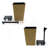 2-Pack Smart Self-Watering Square Planter For Indoor And Outdoor - Hand Woven Wicker-1155615889