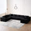 Canapé modulaire en L 8 places en velours côtelé Corduroy-207656296