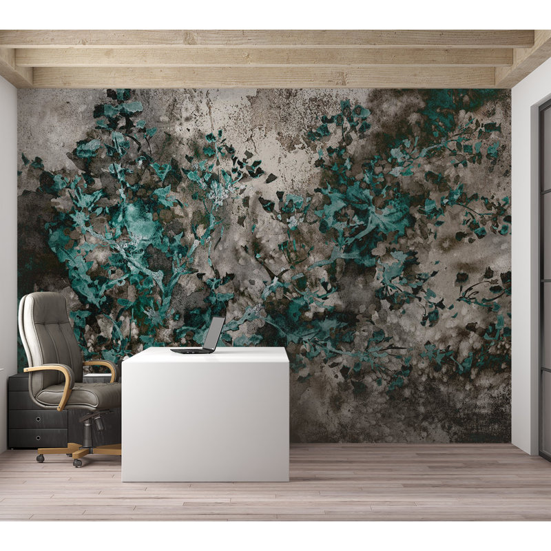 Murale pelez et collez - vert scandinave, L 135 po x L 100 po