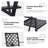 Patio Dining Chairs Set of 2, Heavy Duty 450LBS Black Metal Outdoor Patio Chairs with Armrest Stackable Sturdy Durable for Porch, Backyard, Deck, Outside