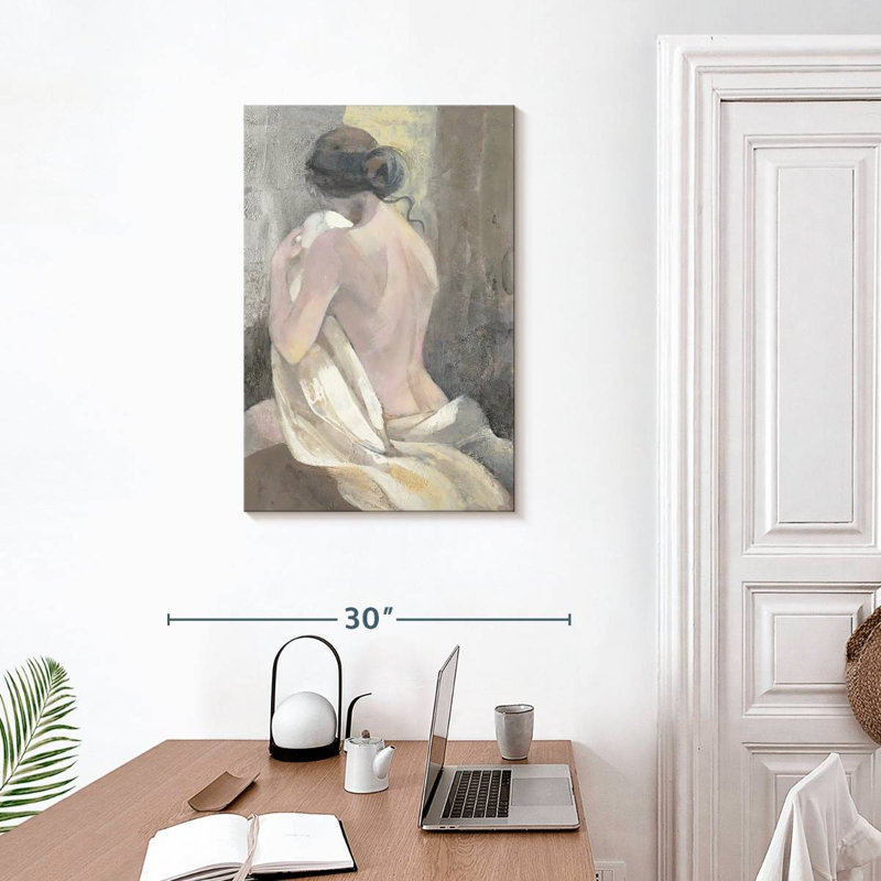 Leisha après le bain II, H 30 po x l 20 po