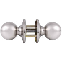 Passage Oval Door Knobs satin nickel finished for closet hallway