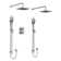 Fresk 3/4" Thermostatic & Pressure Balance Shower System with Multiple Functions including Body Sprays