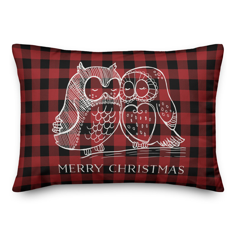 Checkered Reversible Throw Pillow