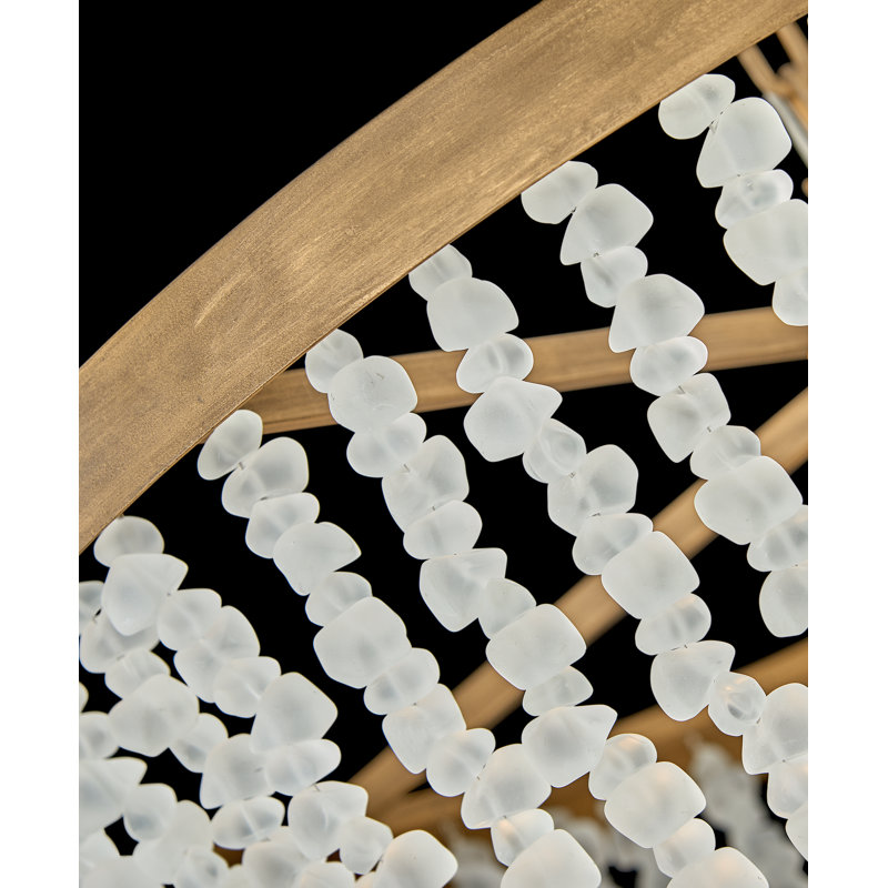 Dune 8 - Light Crystal Tiered Chandelier