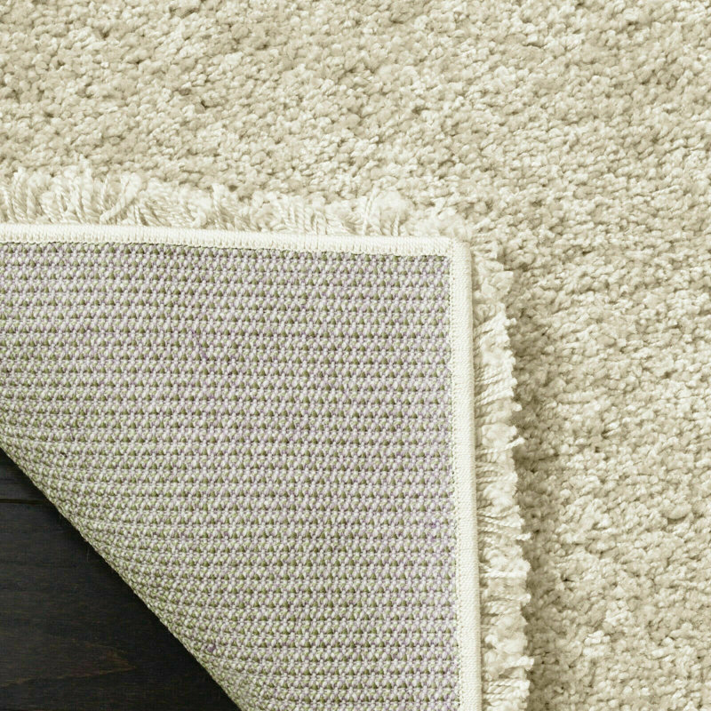 Elburr Solid Colour Shag Area Rug, Rectangle 120 x 170cm
