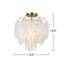 Plafonnier semi-encastré Alessia - 4 lumières - Laiton brossé
