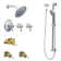 Exacttemp Thermostatic Volume Control Complete Shower System with Rough-in Valve