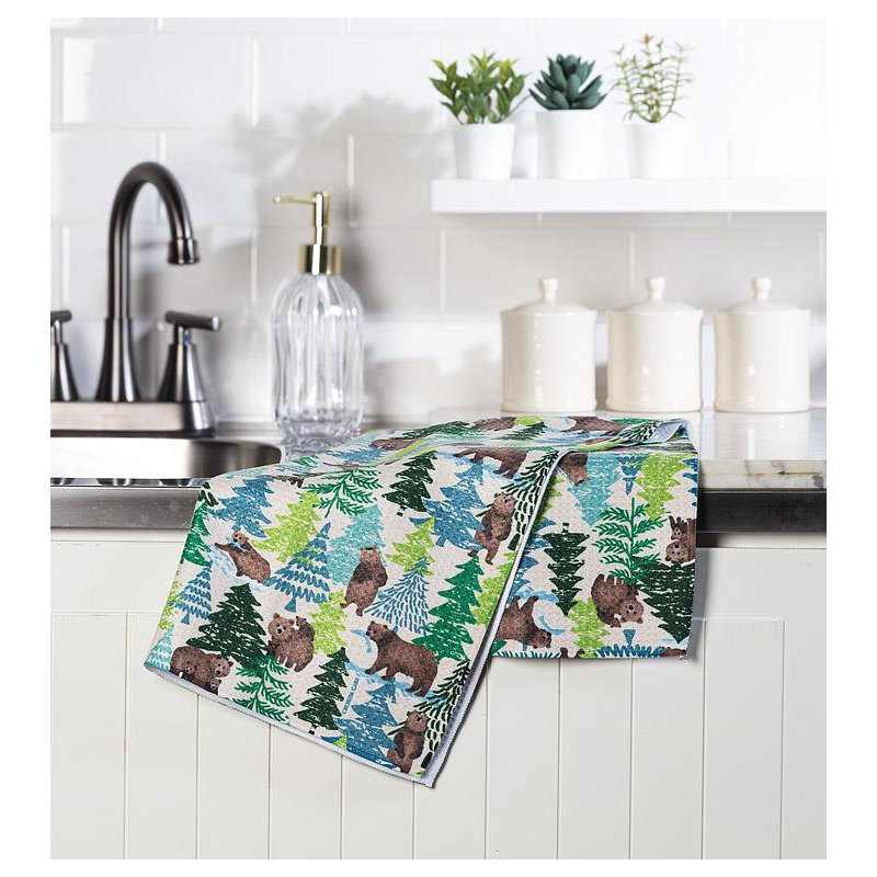 Serviette de cuisine Bears and Trees