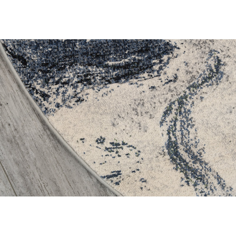 Thurner PEBBLE 63436-5656 GRIS / Crème, Rond 5 pi 3 po