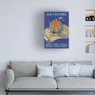 Marcus Jules Air France  Canvas Art