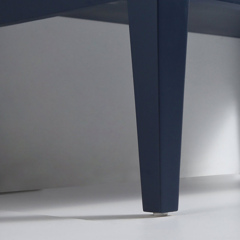 Base de meuble-lavabo double 60 po seulement, Bleu / doré