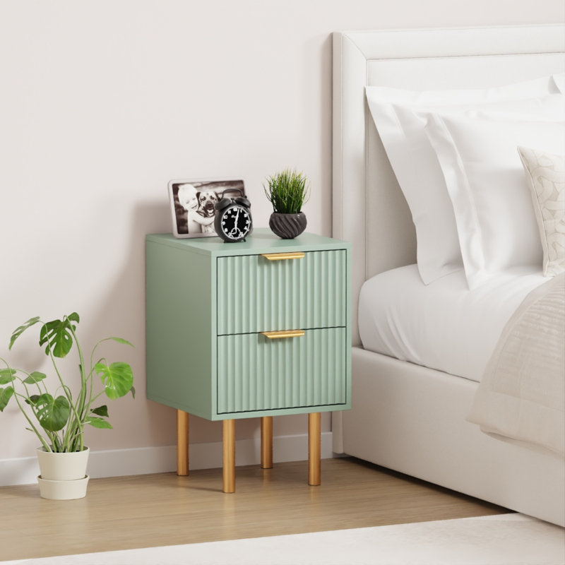 40cm W Manufactured Wood Bedside Table