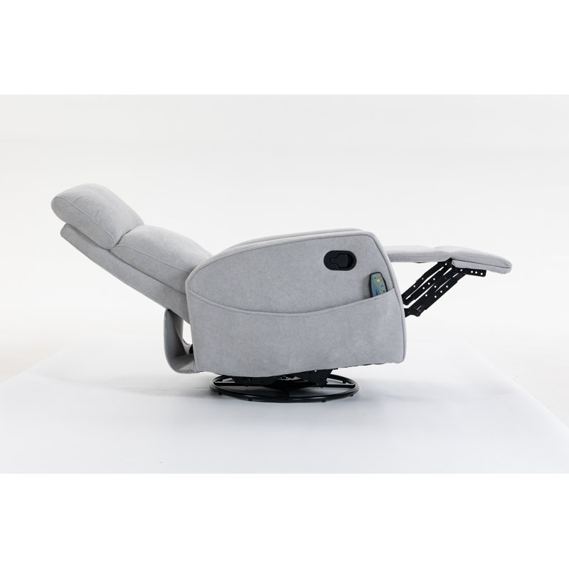 Short plush manual button armchair sofa, Gray