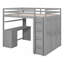 Lit mezzanine avec tiroirs, bureau et garde-robe