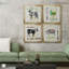 Golden Cuisine Sheep - Ensemble de 4 peintures sur toile encadrées-60148730-60148729