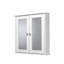 Ashby 560mm W 580mm H Surface Framed Medicine Cabinet Mirror 2 Fixed-66290640