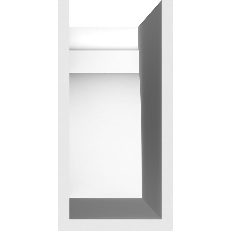 Queue de chevron standard en PVC de qualité architecturale Yorktown, H 10 po x L 5 po x P 42 po