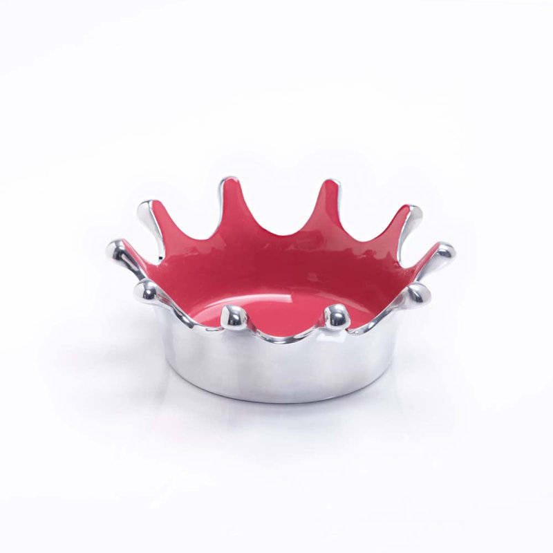 Splash Bowl, Silver/Magenta